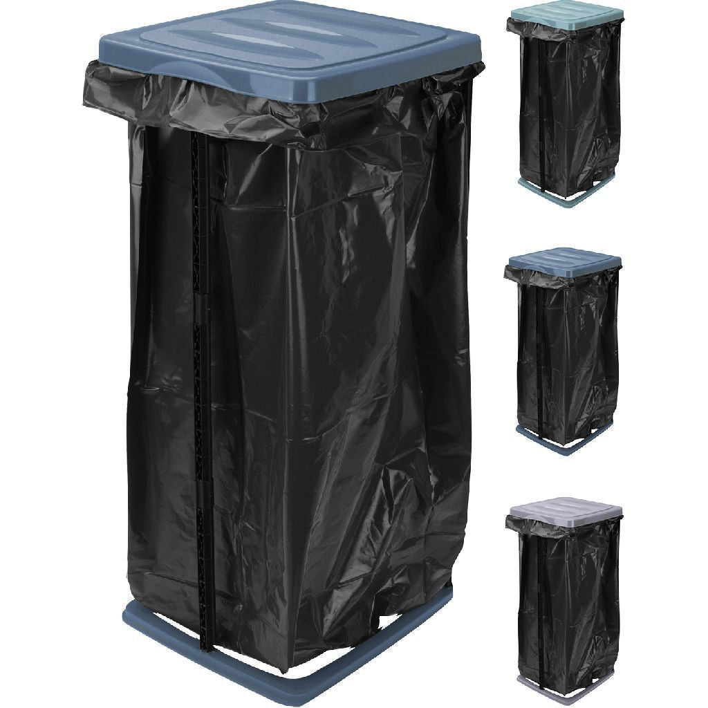 Support pour sac poubelle Basic 35x30x70 cm 22 pièces