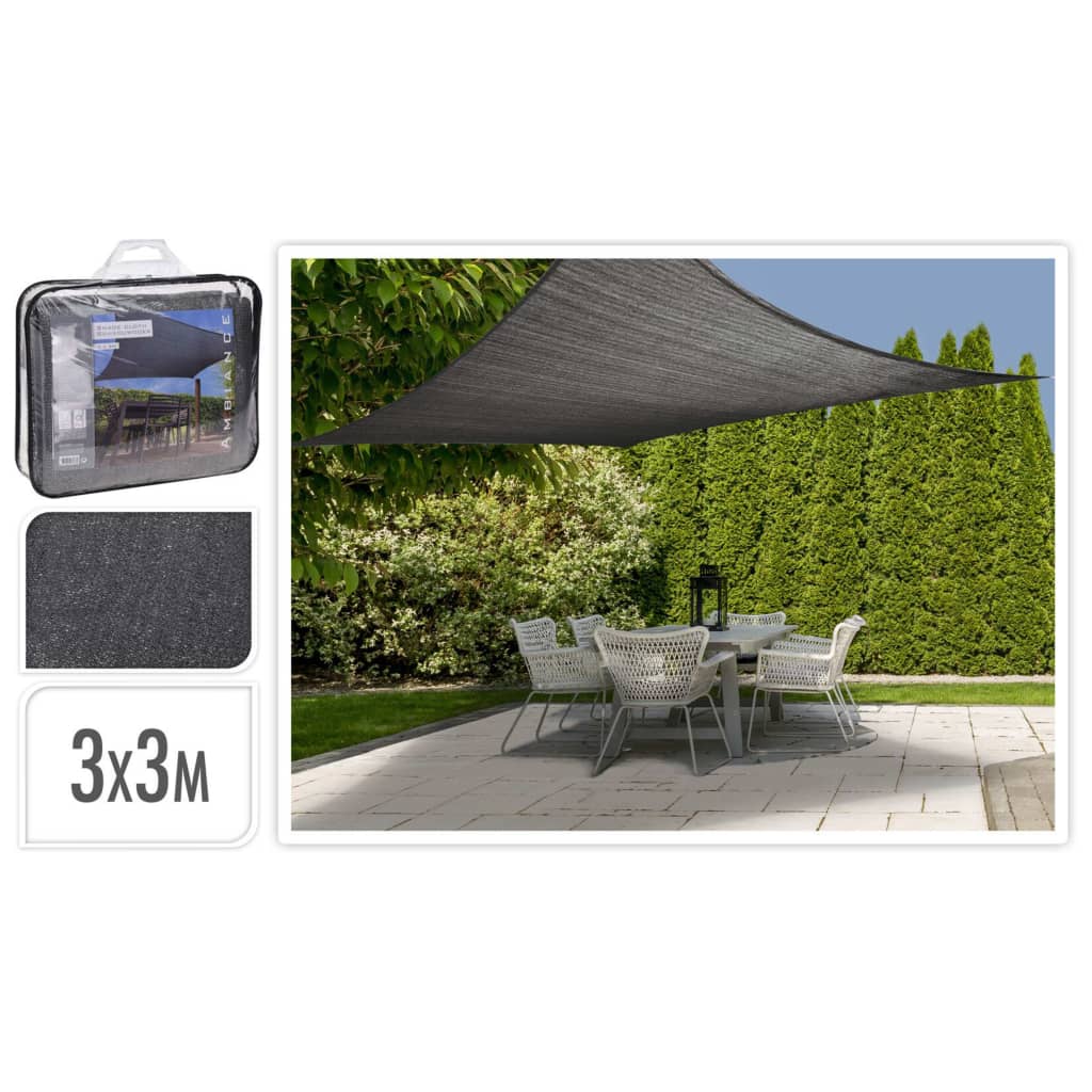 Progarden Progarden Shade Quand Square 3x3 m tmavě šedá