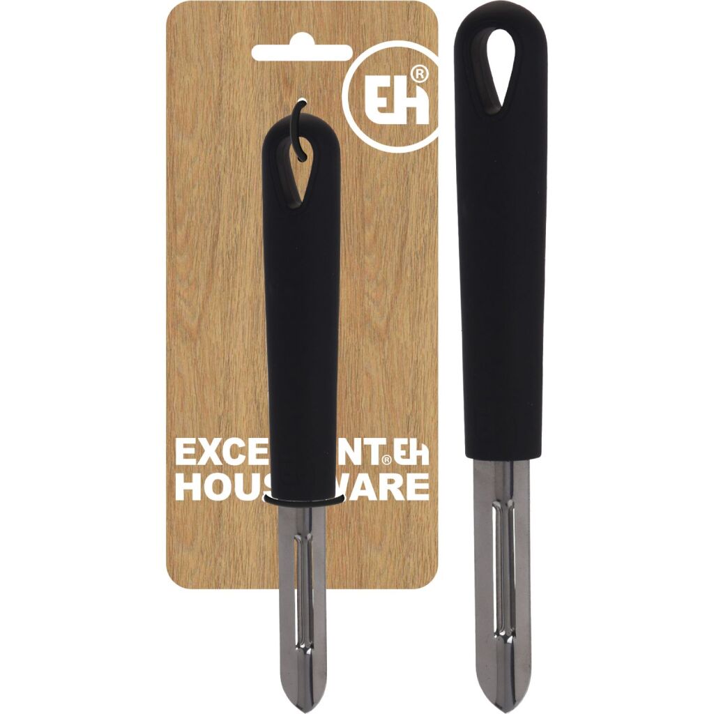 Excellent éplucheur ménager 19 cm en acier inoxydable noir