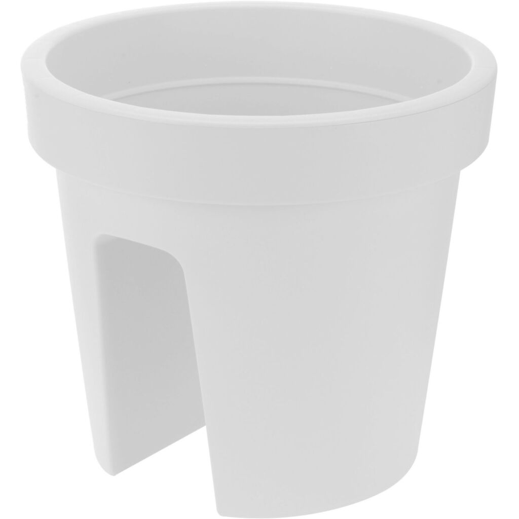 Basic round balcony bin 28 cm white