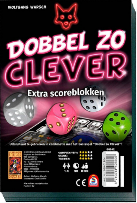 999games 999 jeux blocs de score dés si intelligents, 2 pcs.