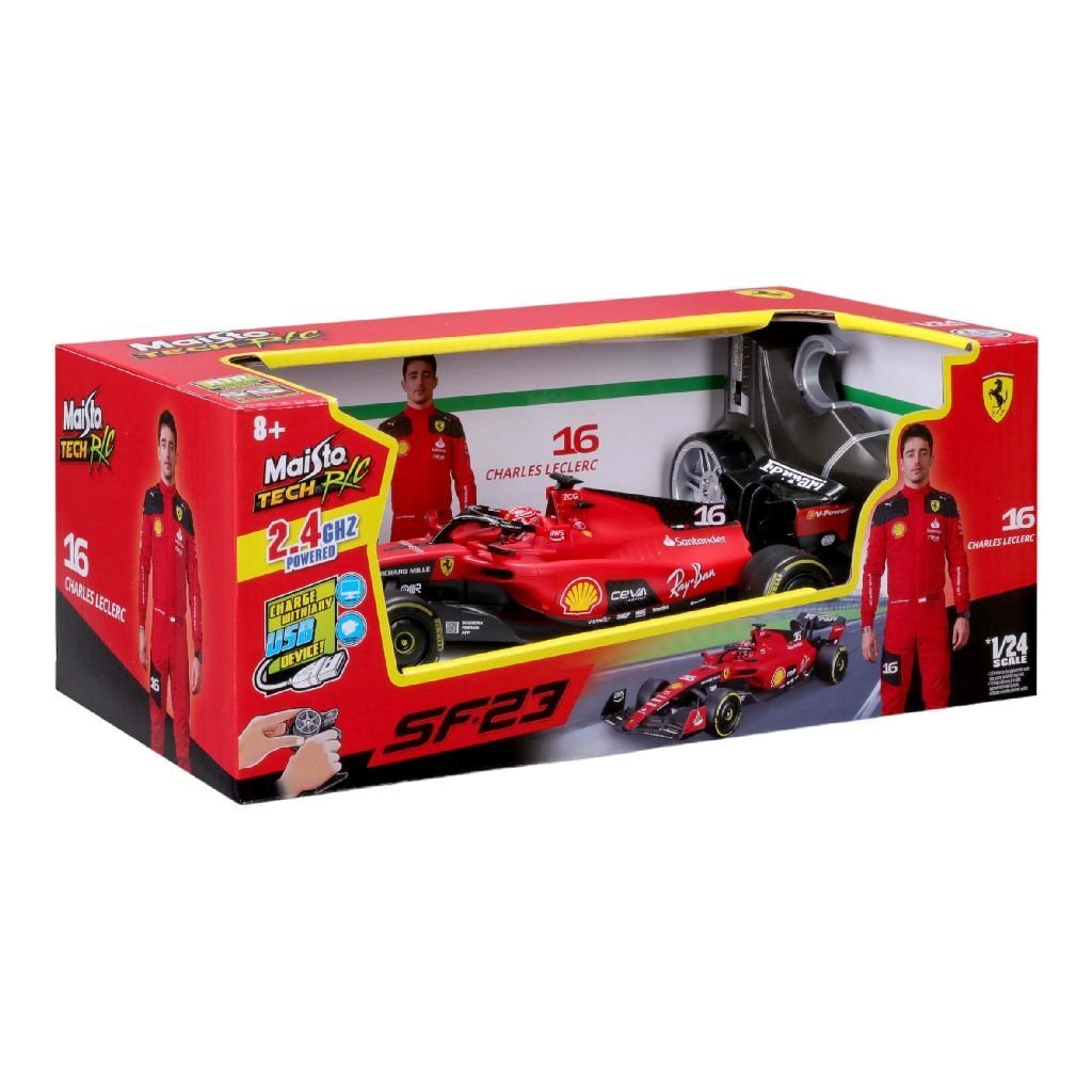 Autres marques maisto tech rc ferrari leclerc sf23 1:24
