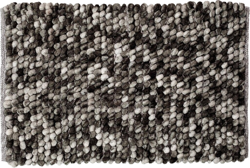 Tapis de bain vintage Sealskin 50x80cm polyester gris foncé