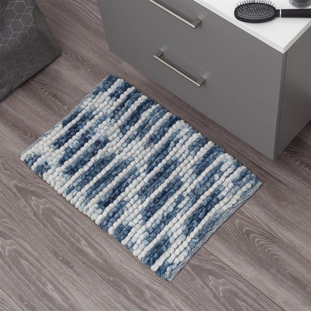 BASICE SEALskin Vintage Bathmat 50x80 cm blu