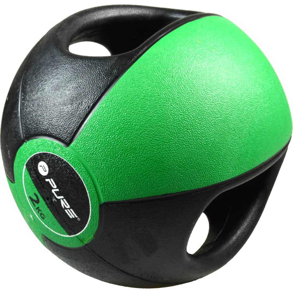 Pure2Improve Pure2Improve Medicine Ball z uchwytami 2 kg zieleni