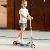 XQ max étape pliable avec frein à pied bleu et orange