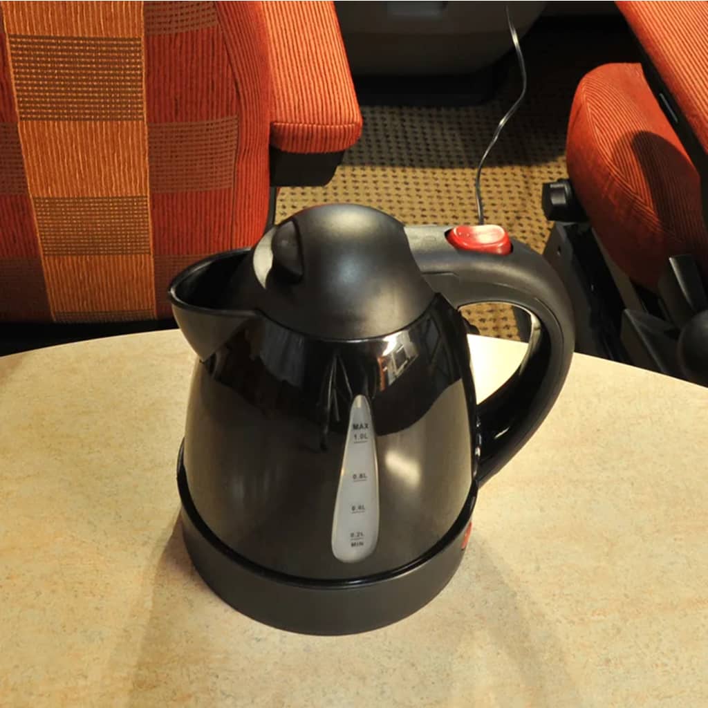 Proplus Kettle 12 V 1 l noir