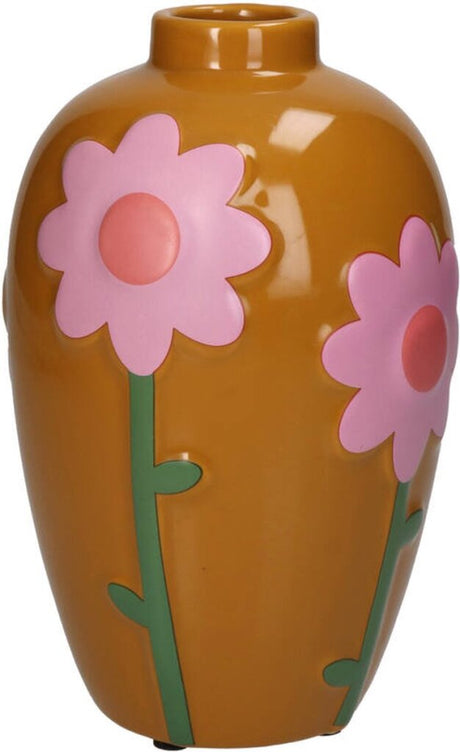 Divers vase fleurs multi 13x13x20cm