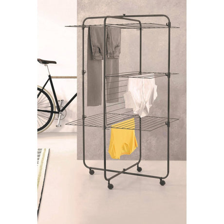 Tour de séchage Tomado-metaltex dijon onyx 33 m longueur de séchage noir