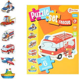 TOI-TOYS joue des services de puzzle Services d'urgence en carton junior 15 pièces