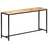 Vidaxl wandtafel 140x35x76 cm massief ruw mangohout