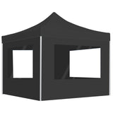 Vidaxl PartyTent pliable avec des murs anthracite en aluminium 3x3 m