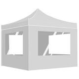 Vidaxl PartyTent pliable avec des murs 3x3 m en aluminium blanc