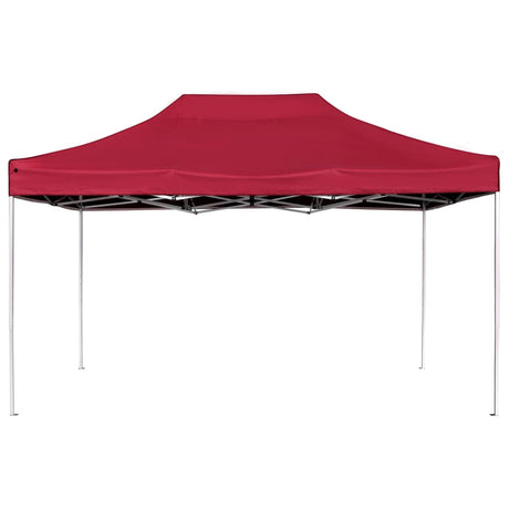 Vidaxl PartyTent pliable professionnellement 4,5x3 m de vin en aluminium rouge