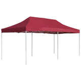 Vidaxl PartyTent Profesjonelt sammenleggbar 6x3 M Aluminium Vin Rood