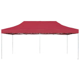 Vidaxl PartyTent Profesjonelt sammenleggbar 6x3 M Aluminium Vin Rood