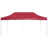 Vidaxl PartyTent Profesjonelt sammenleggbar 6x3 M Aluminium Vin Rood