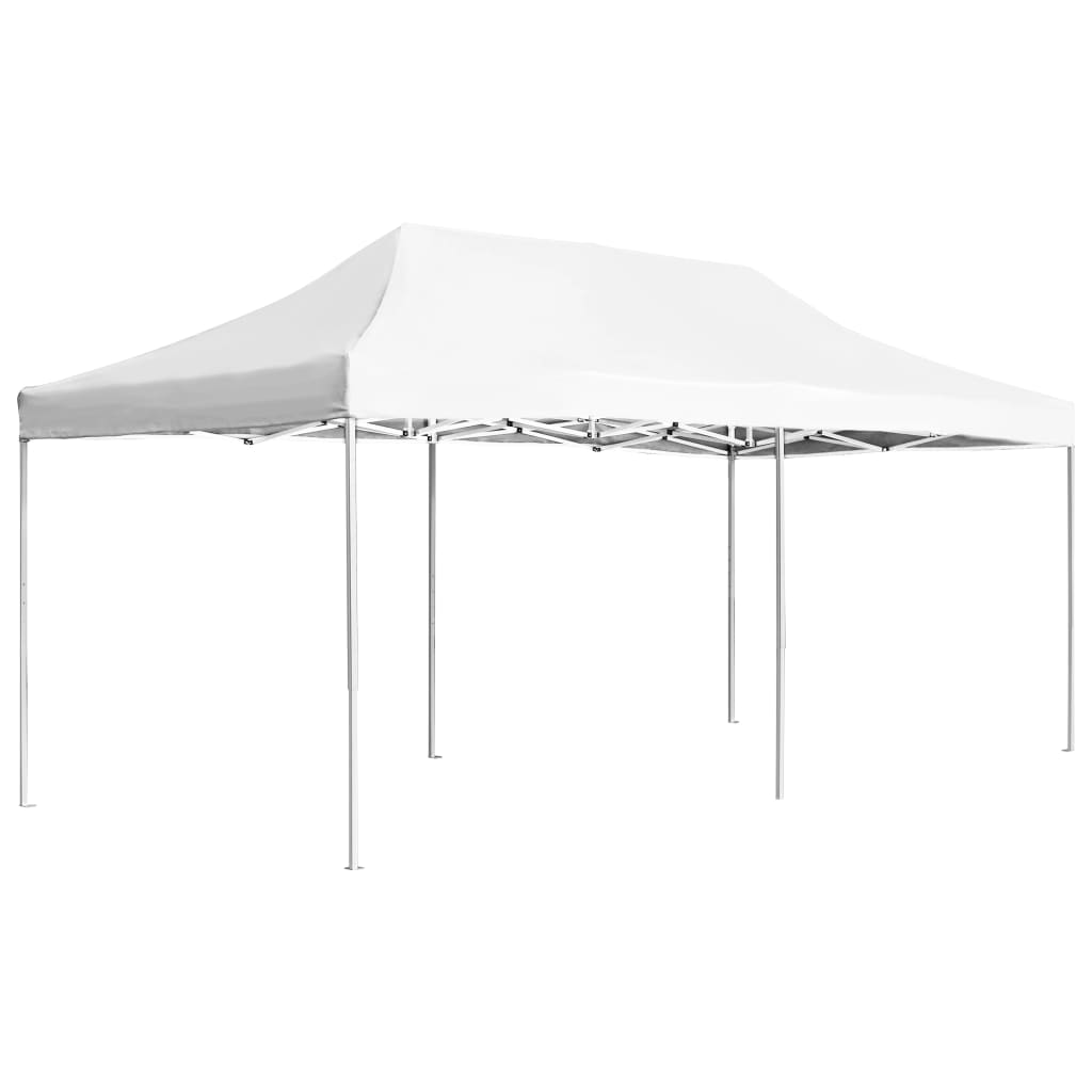 Vidaxl PartyTent Profesjonelt sammenleggbar 6x3 M Aluminium White