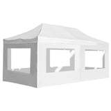 Vidaxl Partytent zložljivo s stenami 6x3 m aluminijasto belo