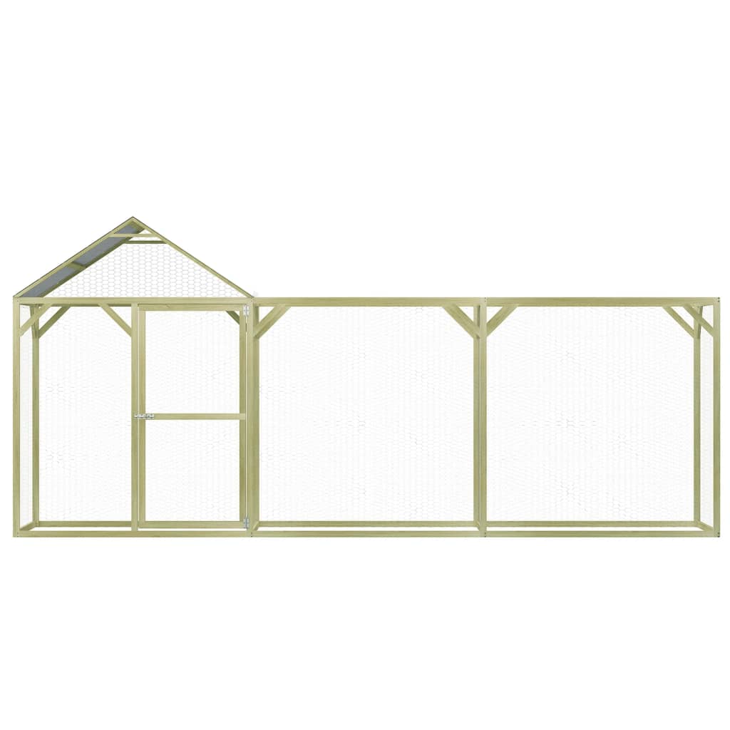 Vidaxl Chicken Coop 4.5x1.5x2 m stål