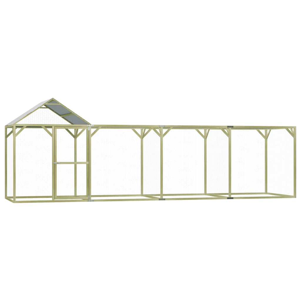 Vidaxl Chicken Coop 6x1.5x2 m Stahl