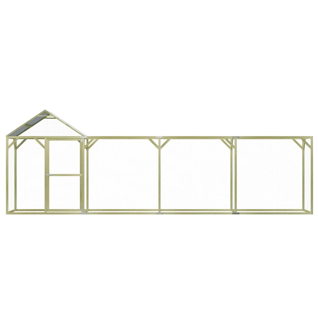 Vidaxl Chicken coop 6x1.5x2 m steel