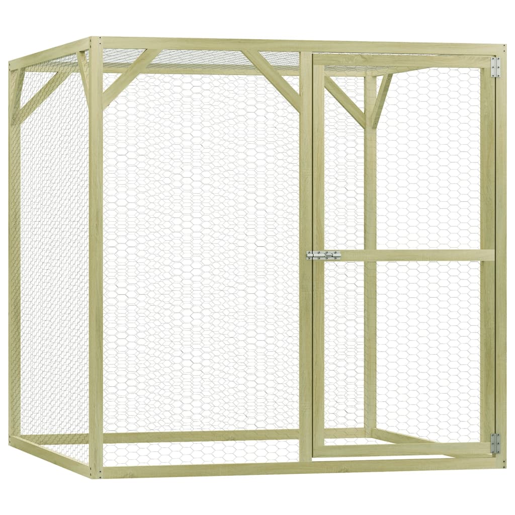 Vidaxl Chicken Coop 1.5x1.5x2 m Acciaio