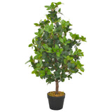 Vidaxl Plante artificielle avec laurier en pot 90 cm vert