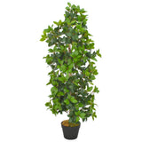 Vidaxl Plante artificielle avec laurier en pot 120 cm vert