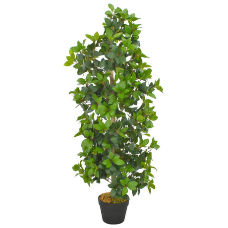 Vidaxl Plante artificielle avec laurier en pot 120 cm vert