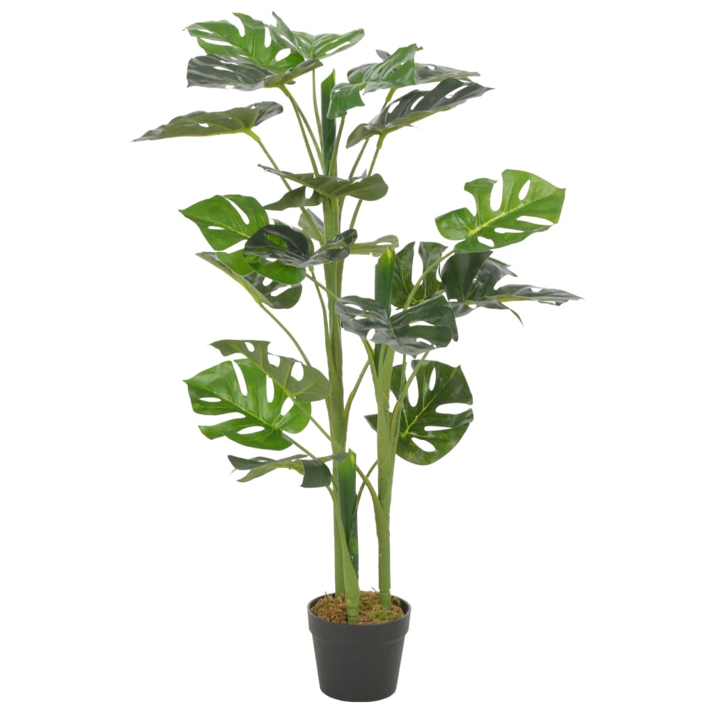 Vidaxl kunstig plante med potte monstera 100 cm grønn