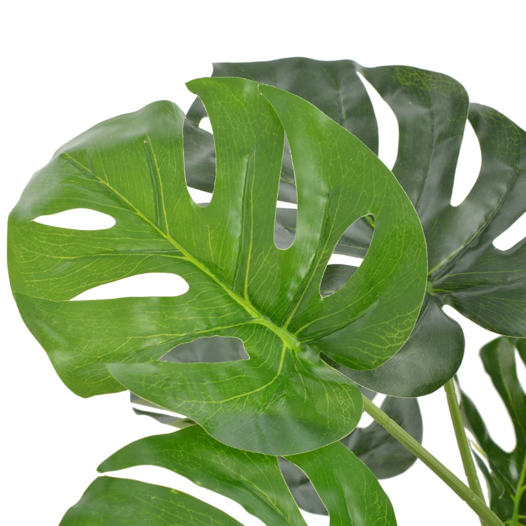 Vidaxl kunstig plante med potte monstera 100 cm grønn