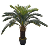 Vidaxl kunstig plante med potte cycaspalm 90 cm grønn