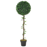 Vidaxl Plante artificielle avec une feuille de baie Jar 130 cm verte
