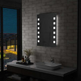 Miroir de salle de bain Vidaxl LED 60x80 cm
