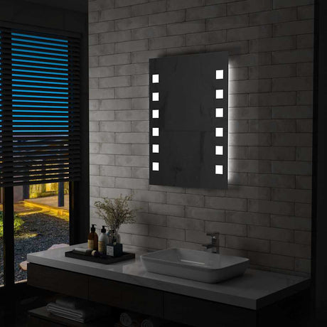 Miroir de salle de bain Vidaxl LED 60x80 cm