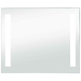 Miroir de salle de bain Vidaxl LED 60x50 cm