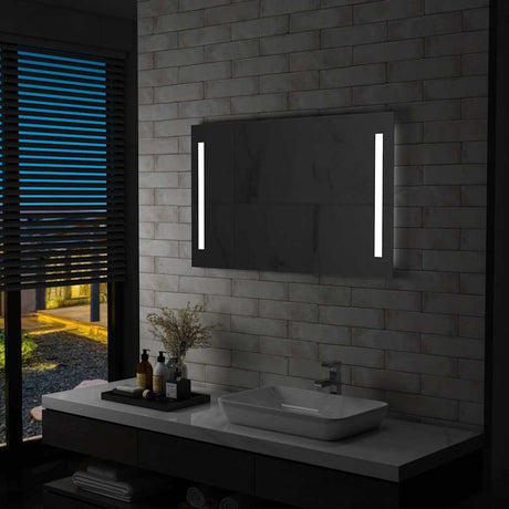 Miroir de salle de bain Vidaxl LED de 100x60 cm