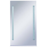 Miroir de salle de bain Vidaxl LED avec schap 60x100 cm