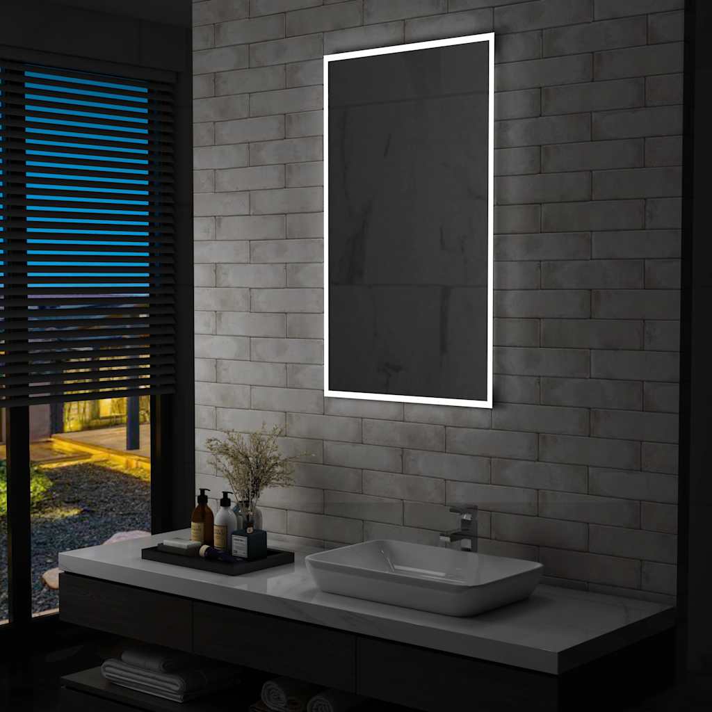 Miroir de salle de bain Vidaxl LED 60x100 cm