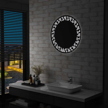 Le miroir de salle de bain Vidaxl LED 70 cm