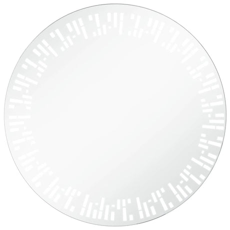Le miroir de salle de bain Vidaxl a mené 80 cm