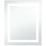 Miroir de salle de bain Vidaxl LED avec capteur tactile 50x60 cm