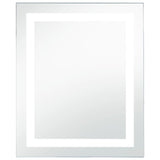 Miroir de salle de bain Vidaxl LED avec capteur tactile 60x80 cm