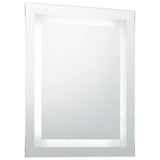 Miroir de salle de bain Vidaxl LED avec capteur tactile 60x80 cm