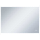 Miroir de salle de bain Vidaxl LED avec capteur tactile 80x60 cm