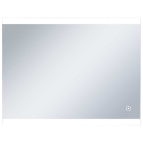Miroir de salle de bain Vidaxl LED avec capteur tactile 80x60 cm
