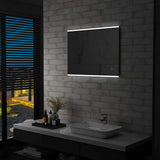 Miroir de salle de bain Vidaxl LED avec capteur tactile 80x60 cm