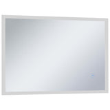 Miroir de salle de bain Vidaxl LED avec capteur tactile 100x60 cm