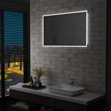 Miroir de salle de bain Vidaxl LED avec capteur tactile 100x60 cm